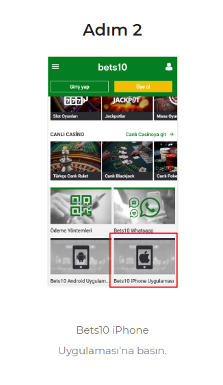 Bets10 Mobil Uygulama