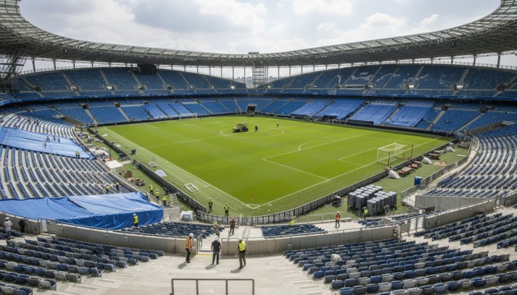 Beşiktaş Tüpraş Stadyumu’nda UEFA Finali İçin Hazırlıklar