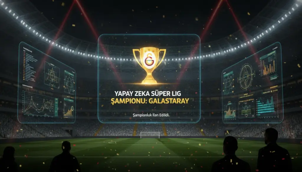 Yapay Zeka Süper Lig’de Zirveyi Galatasaray’a Yazdı