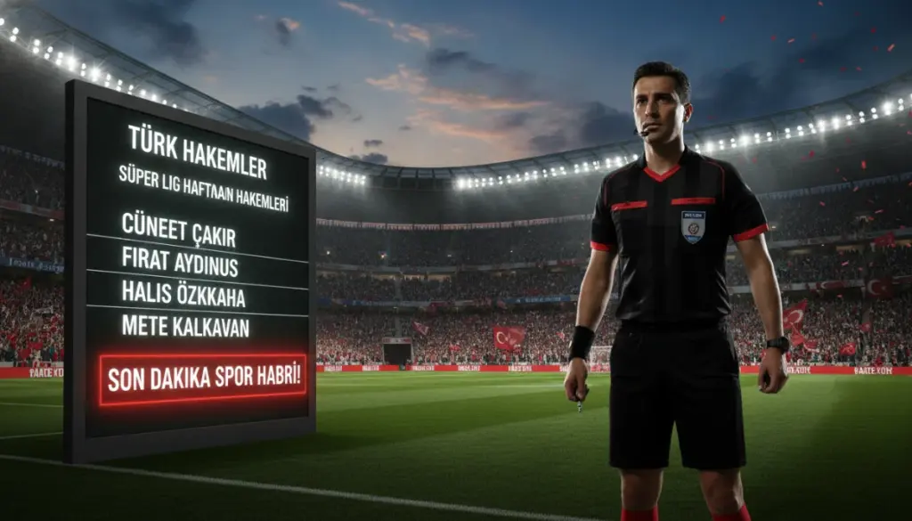 Süper Lig’in 7. Haftasında Hakem Atamalarında Yeni Model